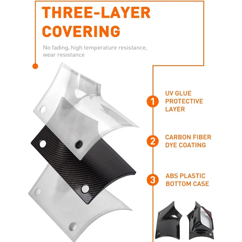 درع الجسم ABOK-Cowl، أغطية القلنسوة الخارجية، واقيات الزوايا لملحقات جيب رانجلر 4Xe 2021 2022 2023، ألياف الكربون ABS