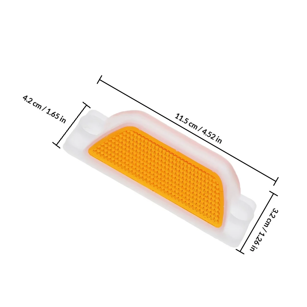 6Pcs Reflective Rectangular Contour Markers for Driveway Garage Highway Road Pavement Ground Studs Directional Lane