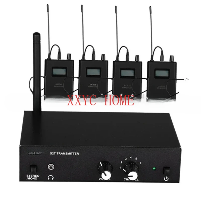 

Stereo Wireless Monitor System 670-680MHZ 4Models Digital Stage in-Ear Monitor System 4 Receivers Suiltble for ANLEON