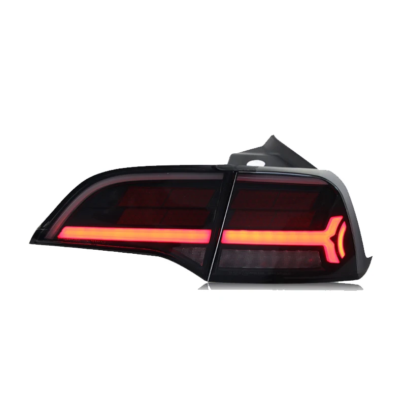 Car Styling Suitable for Tesla Model 3 taillight assembly ModelY modified OLED pixel running light running water turn signal
