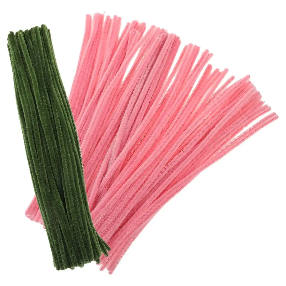 

200pcs Twisting Sticks Craft Supplies Material Colored Rose Wire Iron Polyester Kids Adult Creativity Handmade Gift