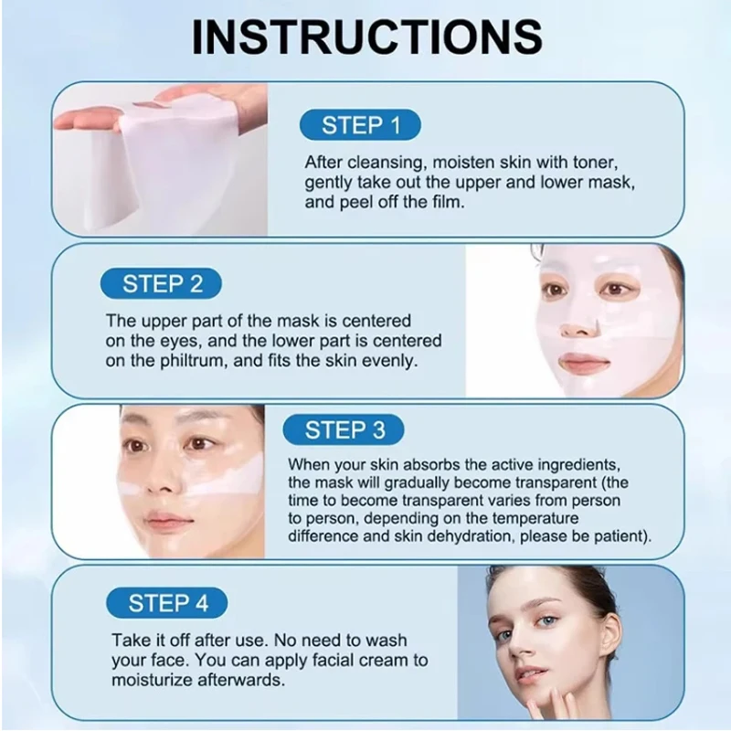 Korean Cosmetics Soothing Bio-Collagen Real Deep Mask Moisturizing Nourishing  Mask Elasticity Improvement Pore Minimizing