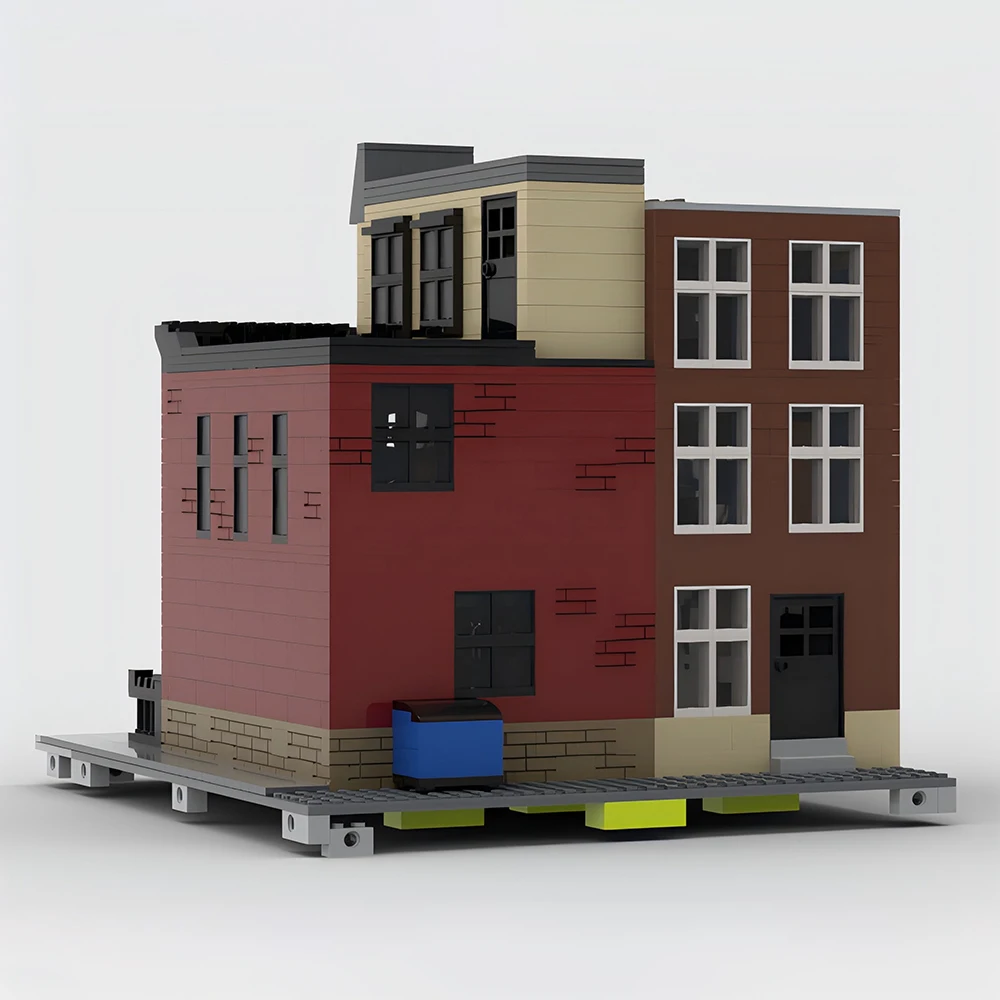 New MOC Hot Selling City Street View Townhouse Modular Office DIY Building Model Building Blocks Children's Toys Christmas Gift