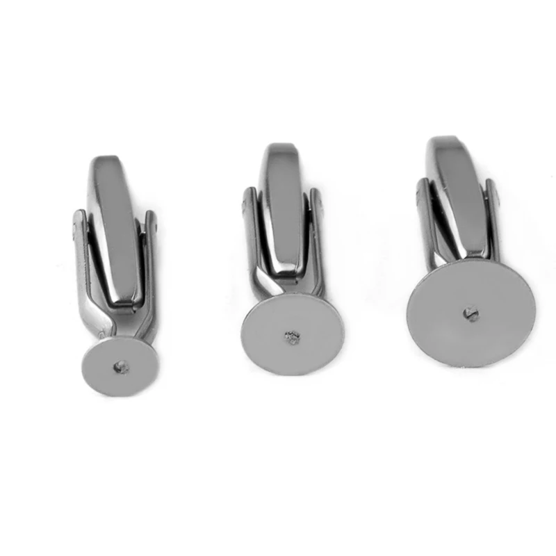10 sztuk/partia 6/8/10mm okrągła podkładka ze stali nierdzewnej taca spinki do mankietów ustawienia Cabochon podstawa dla Cabochon Cameo DIY tworzenia biżuterii