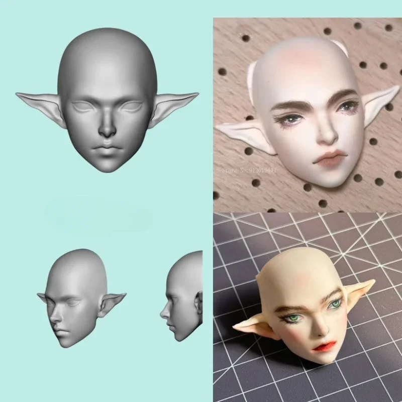 Ultralight Clay Cartoon Doll Face Hand Silicone Mold DIY Ceramic Doll Polymer Clay Animation Character Face Contours Making Tool