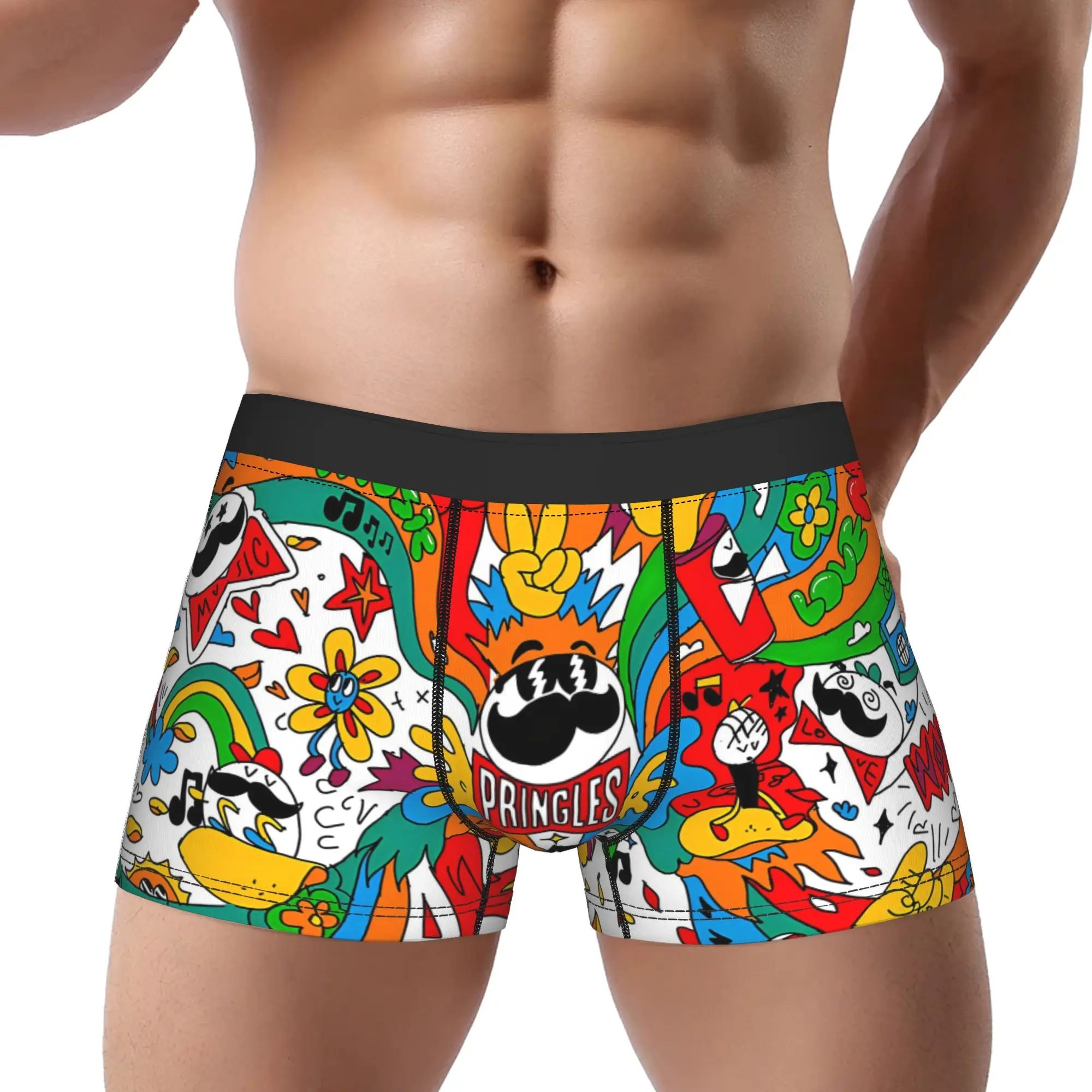 Pringles 6 Underpants Homme Panties Ropa interior para hombre Pantalones cortos cómodos Calzoncillos tipo bóxer