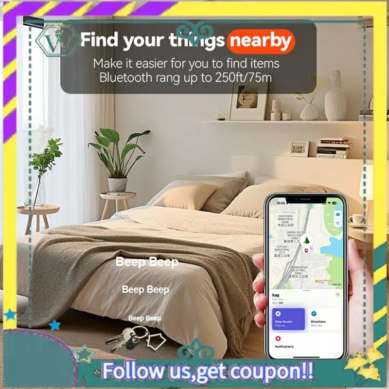 

Модернизированный локатор Smart Tag работает для Find My App BLE, трекер глобального позиционирования для Iphone, локатор для ключей, кошелек Itag