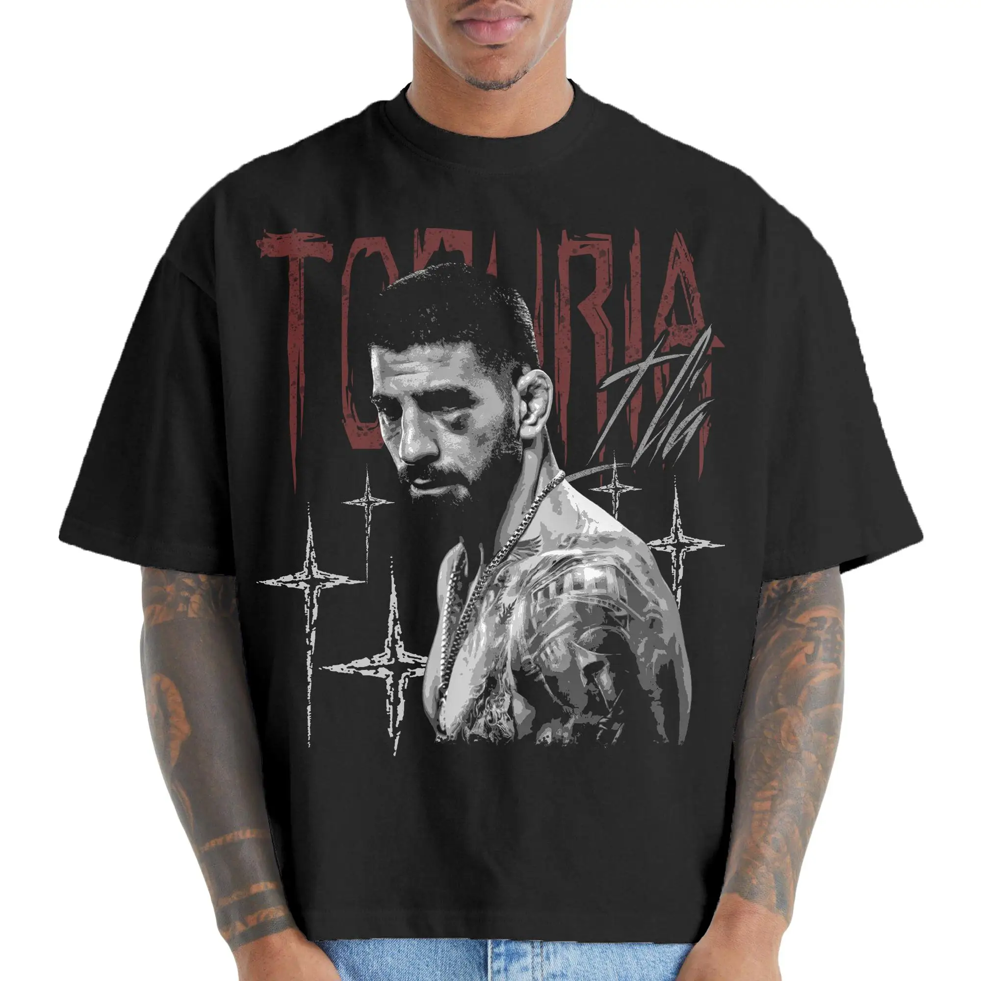 Ilia Topuria T-Shirt Spain Streetwear Retro, Unisex Tee, Softstyle Shirt, Graphic Tee Gift for Men, Sports Fan Gift