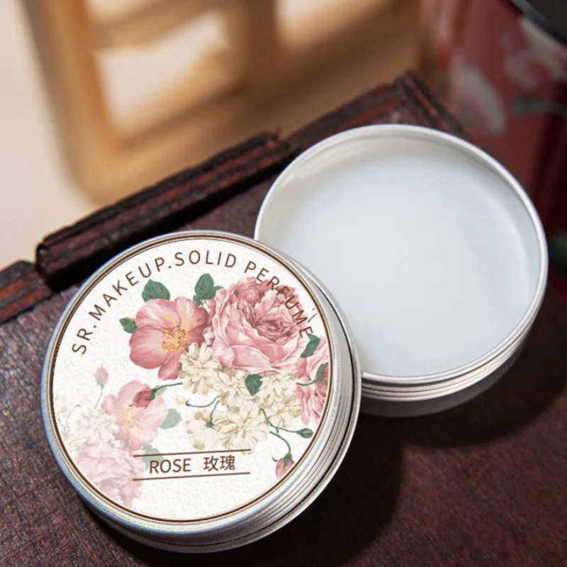 Vintage Style Solid Perfume Balm Eau de Toilette Body Balm Car Fragrance Supplies