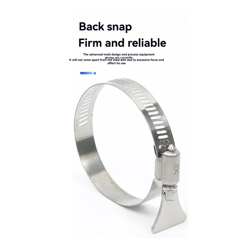 AT21-10 Stuks Verstelbare Vlinder Slangklemmen 32-44Mm Rvs Worm Drive Twist Strakke Pijp Clips Voor Veilige Buis grip