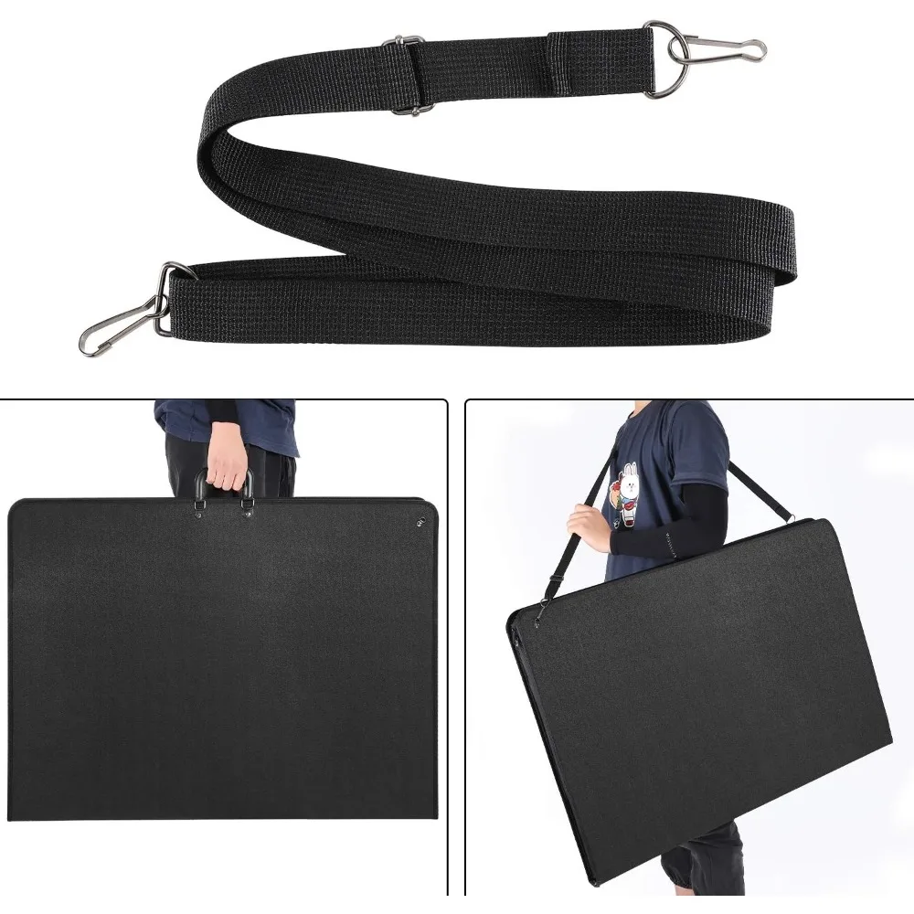 Estojo para carteira - 24 x 36 polegadas - leve, durável - alça de ombro e opções de manuseio - três bolsos internos