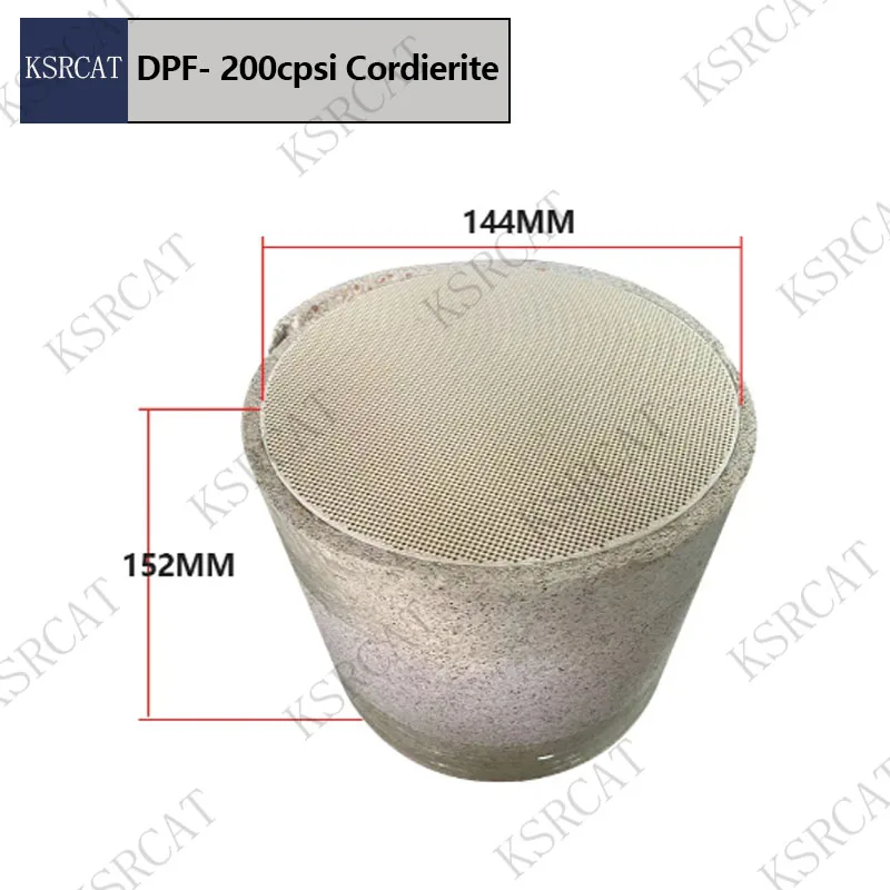 Universal Euro 5 Catalytic Converter Cordierite DPF Diesel Particulate Filter 144*152mm dpf Ceramic 200 cell Catalytic