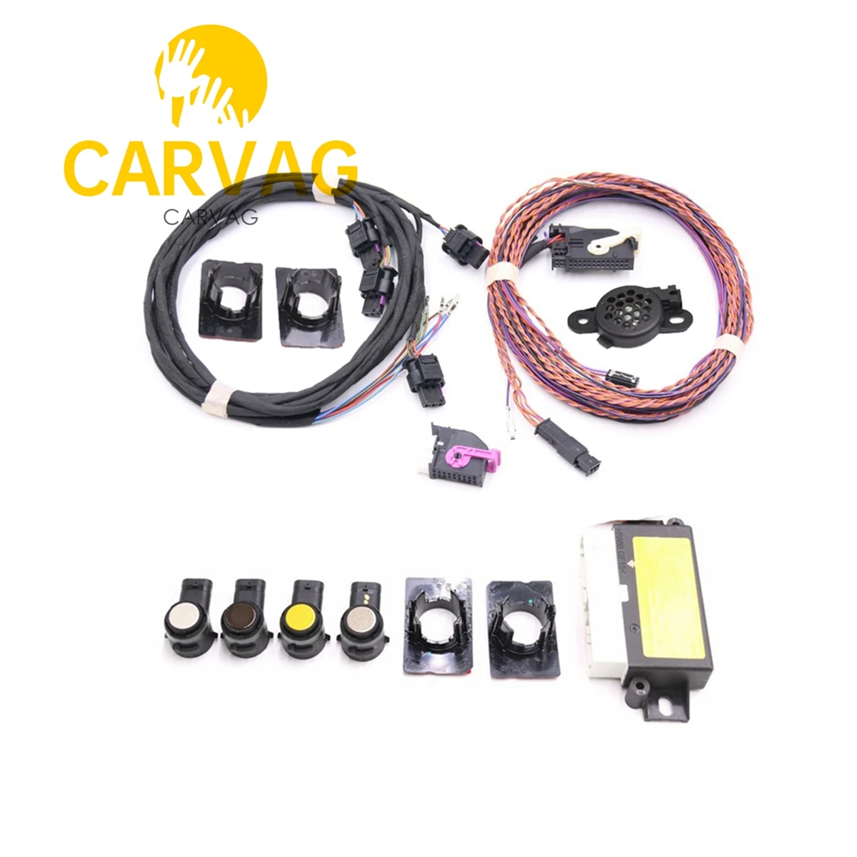 For Polo 6C Park Pilot Rear 4 Sensor 4K PDC OPS Parking System Kit