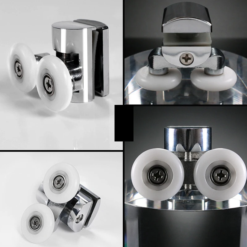 Runners Wheel Shower door Hardware Home Silver Spare Supplies Top Upper/lower 23mm Accessories Bathroom Bottom