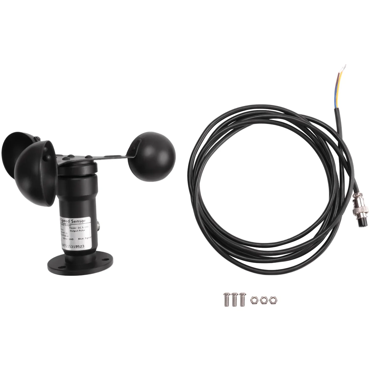 ABKM Pulse Signal Wind Sensor Digital Anemometer Pulse Signal Output Aluminum Alloy Wind Speed Sensor Anemometer Anemometer