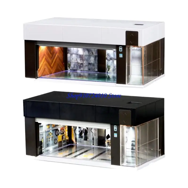 77HD Modular Stackable Storage Box For 1/64 Scale Toy Car Models Allowing Customizable Expansion Without Tools For DIY