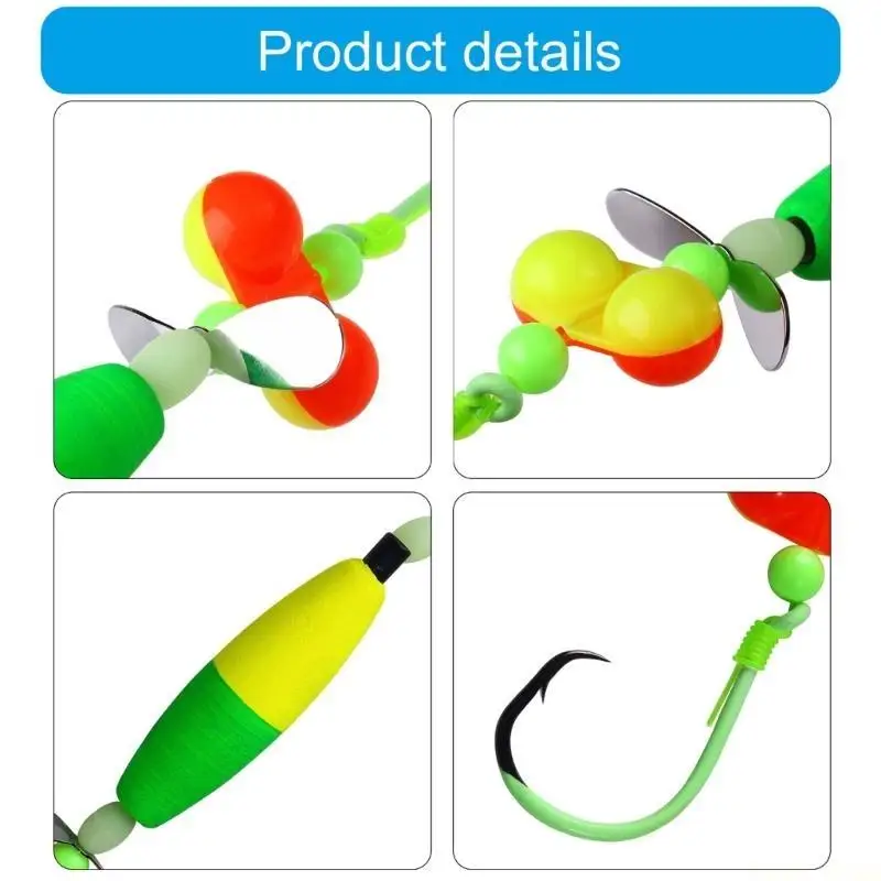 

U2JB 5Pcs Catfishing Equipment Catfishing Float Rigs Catfishing Tackle Rig