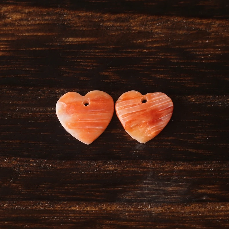 

B & F бусины для сережек в форме сердца из натуральной ракушки 11x12x2 мм 0,7 г полудрагоценный камень для модных аксессуаров для изготовления ювелирных изделий