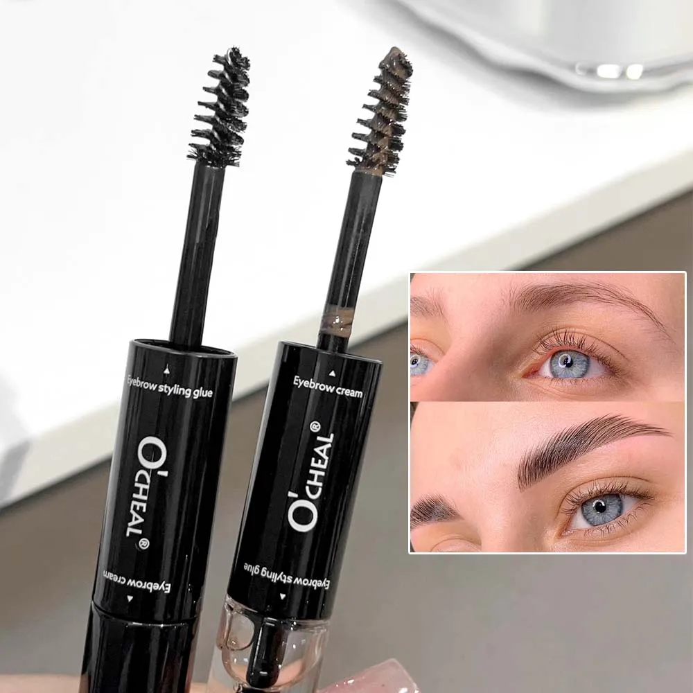 Wild Eyebrow Styling Dye Augenbrauencreme, 2-in-1, transparent, flüssig, Augenbrauenfassung, Wachs, wasserfest, langlebig, Wimpern-Brauen-Tönung, Kosmetik