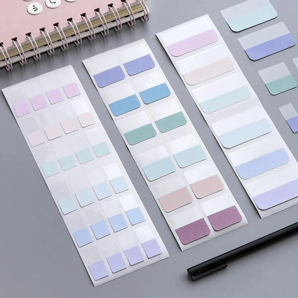 1Set 240 Sheets random Color Colorful Writable Index Organizing Files Books,Document Organization Vibrant Index Stickers