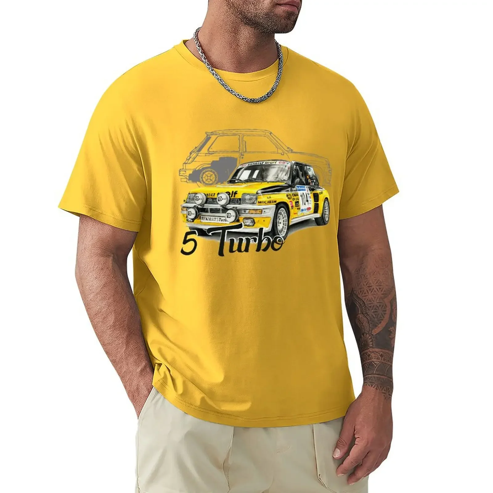 5 Gt Turbo Alpine RAGNOTTI Team Diac Rally Legend Hot Sale Crewneck Round Neck Short Sleeve New Arrival Short Sleeve printing