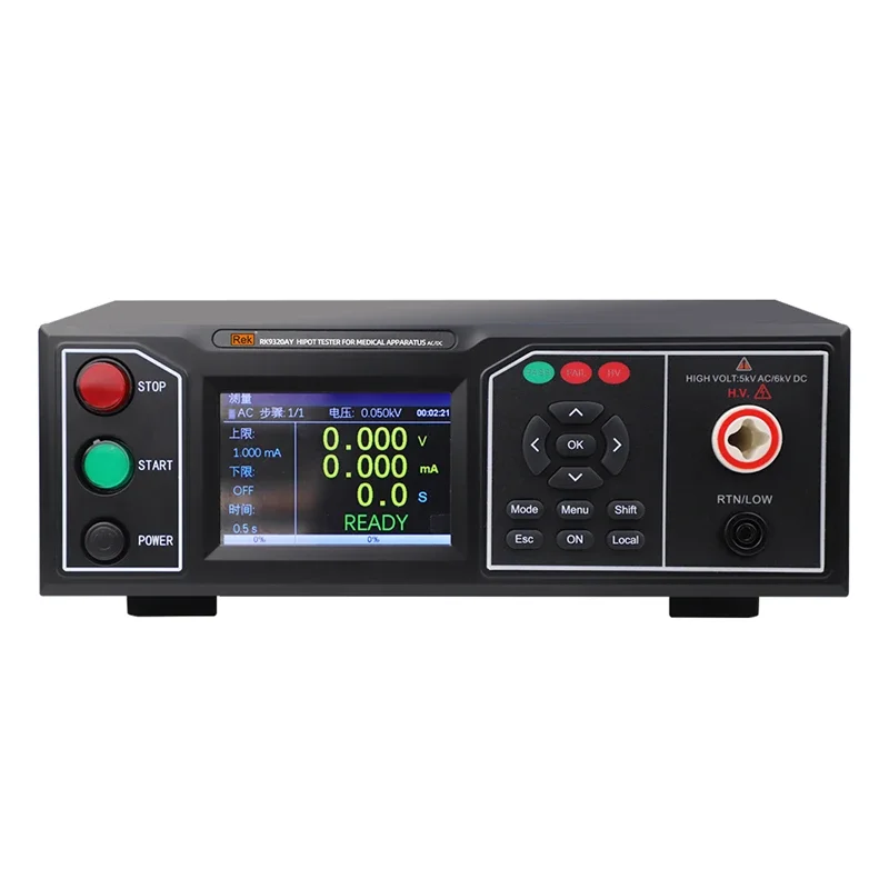 Merrick RK9320AY Medical Voltage Tester AC and DC 6KV 20mA Programmed Arc Detection Safety Instrument