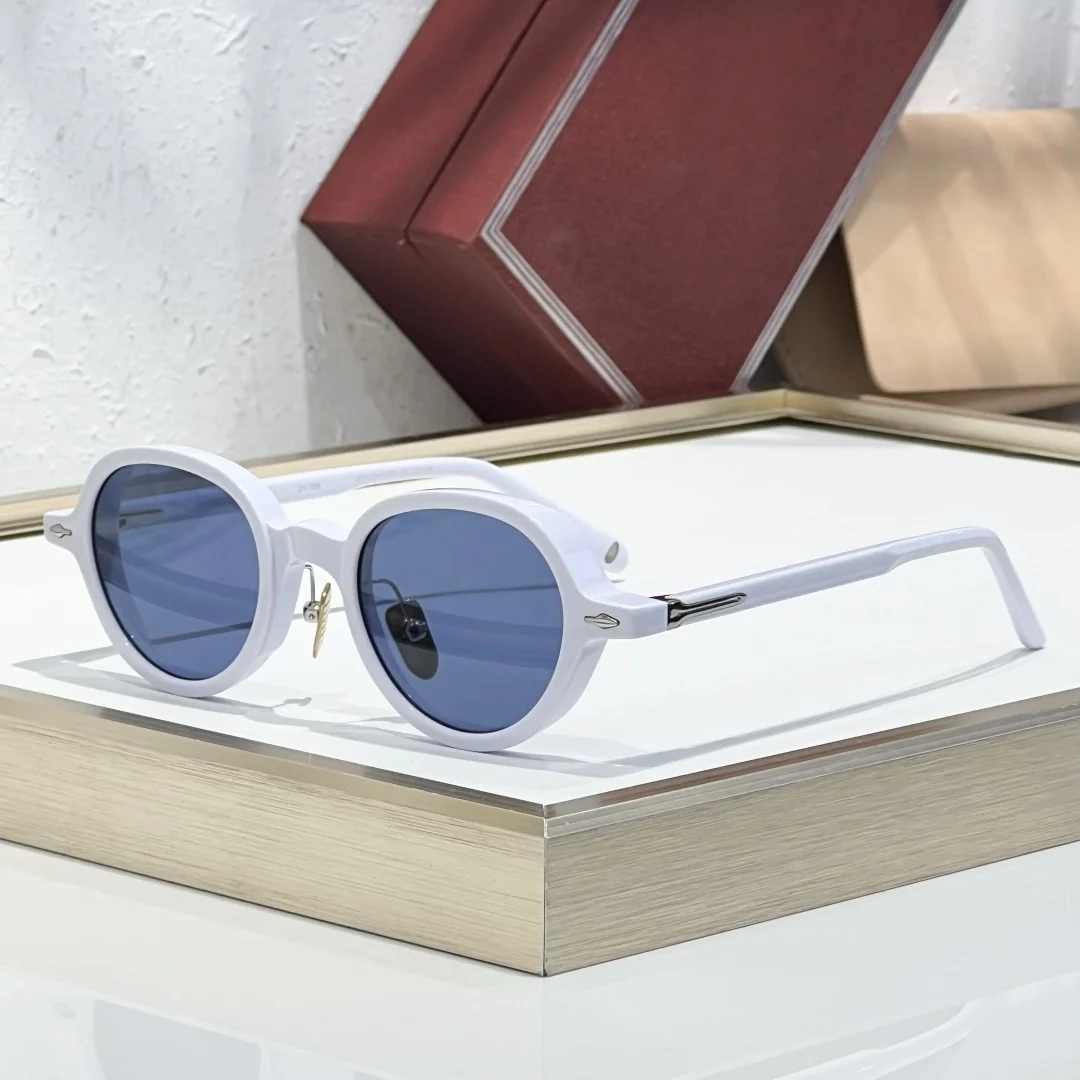 

Vintage Small Acetate Round CLARK Sunglasses UV400 Japanese Handcrafted Fashion Eyewear for Men and Women Outdoor Trendy