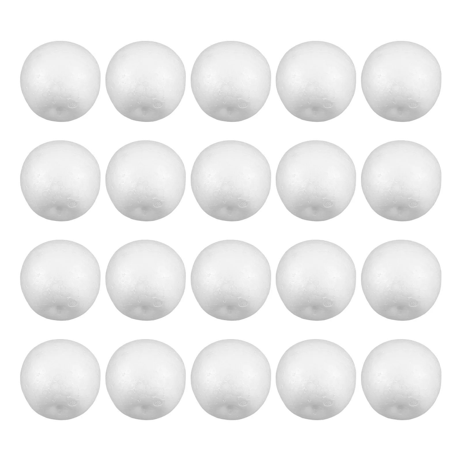 20Pcs Foam Craft White Polystyrene Blank Models Kids Painting DIY Holiday Decorative Artificial Fruit Display