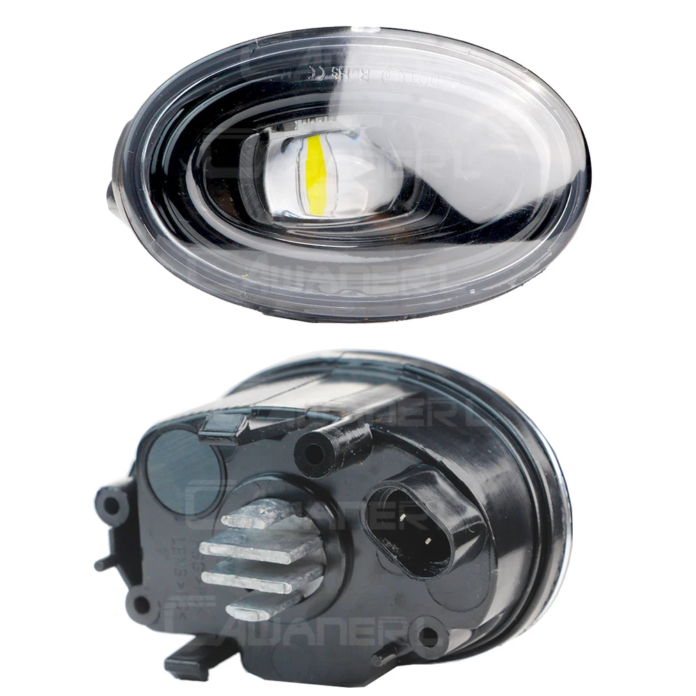2 Pieces 30W 6000LM Car Right + Left LED Fog Light Assembly DRL For Honda Accord 2015 2016 2017 (Only fit Europe model)