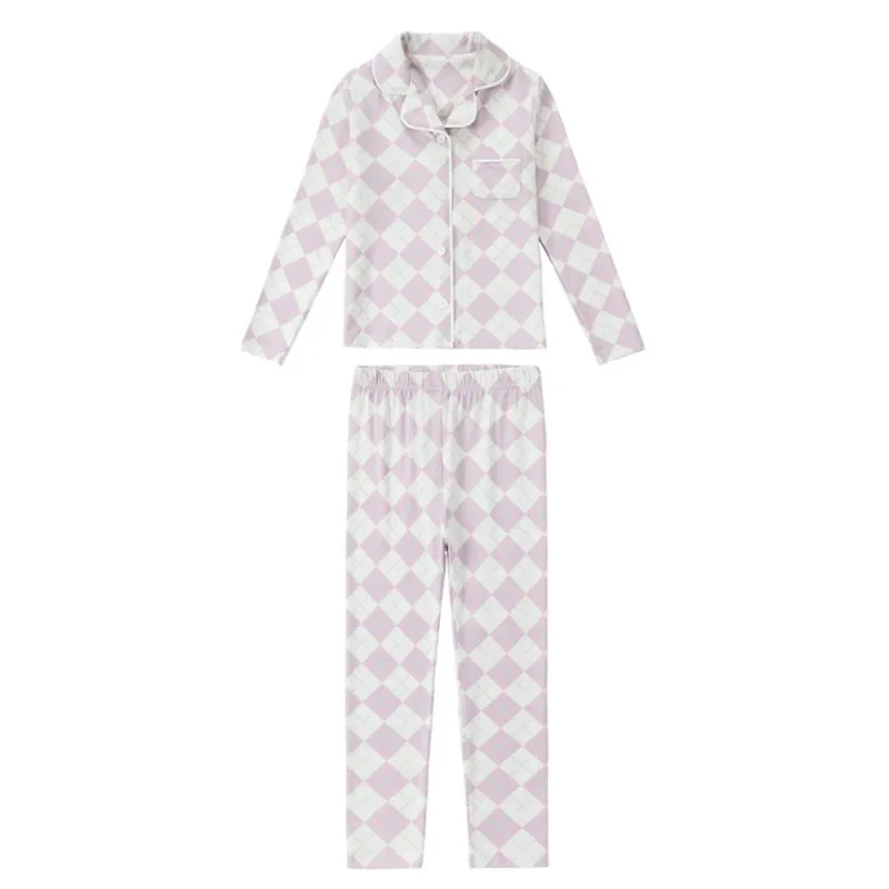 Argyle Pyjamas – Pink Set