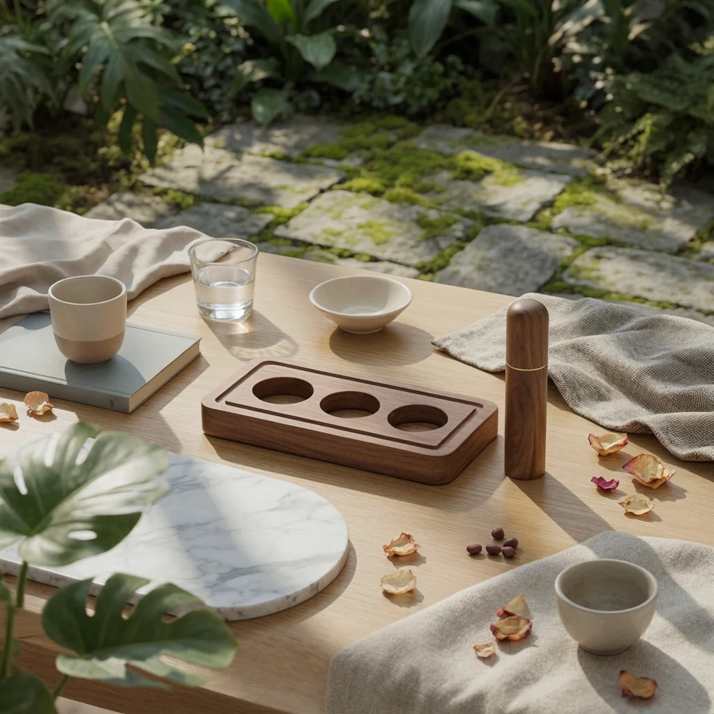 Espresso Accessory Kit with Wooden Station Complete Espresso Accessories Kit with Tamping Station Professional Stainless Steel