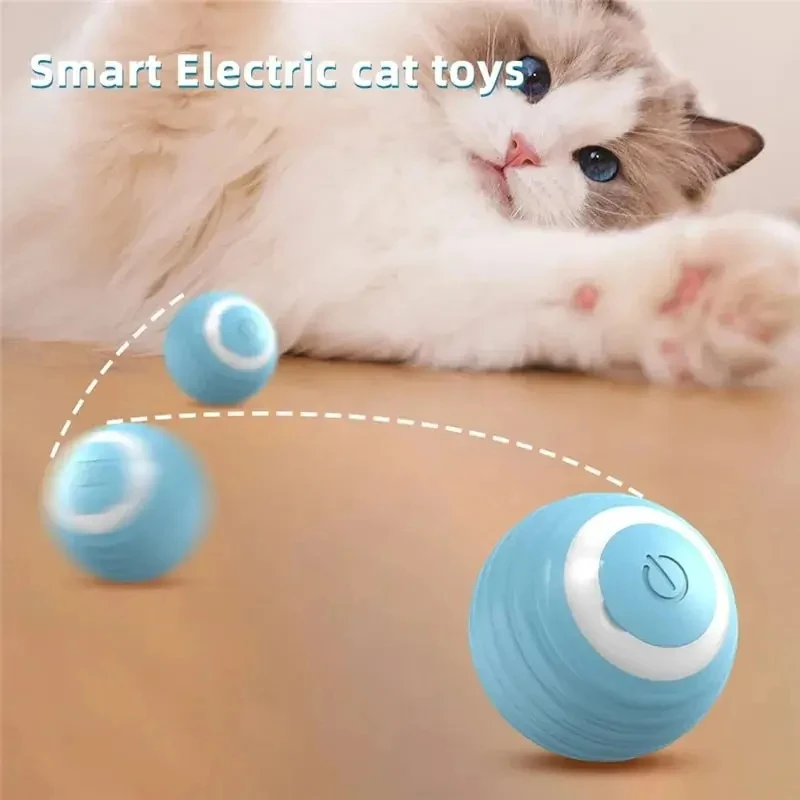 Cat Interactive Ball Smart Pet Cat Toys Indoor Automatic Rolling Magic Ball Electronic Interactive Cat Toy Cat Game Accessories