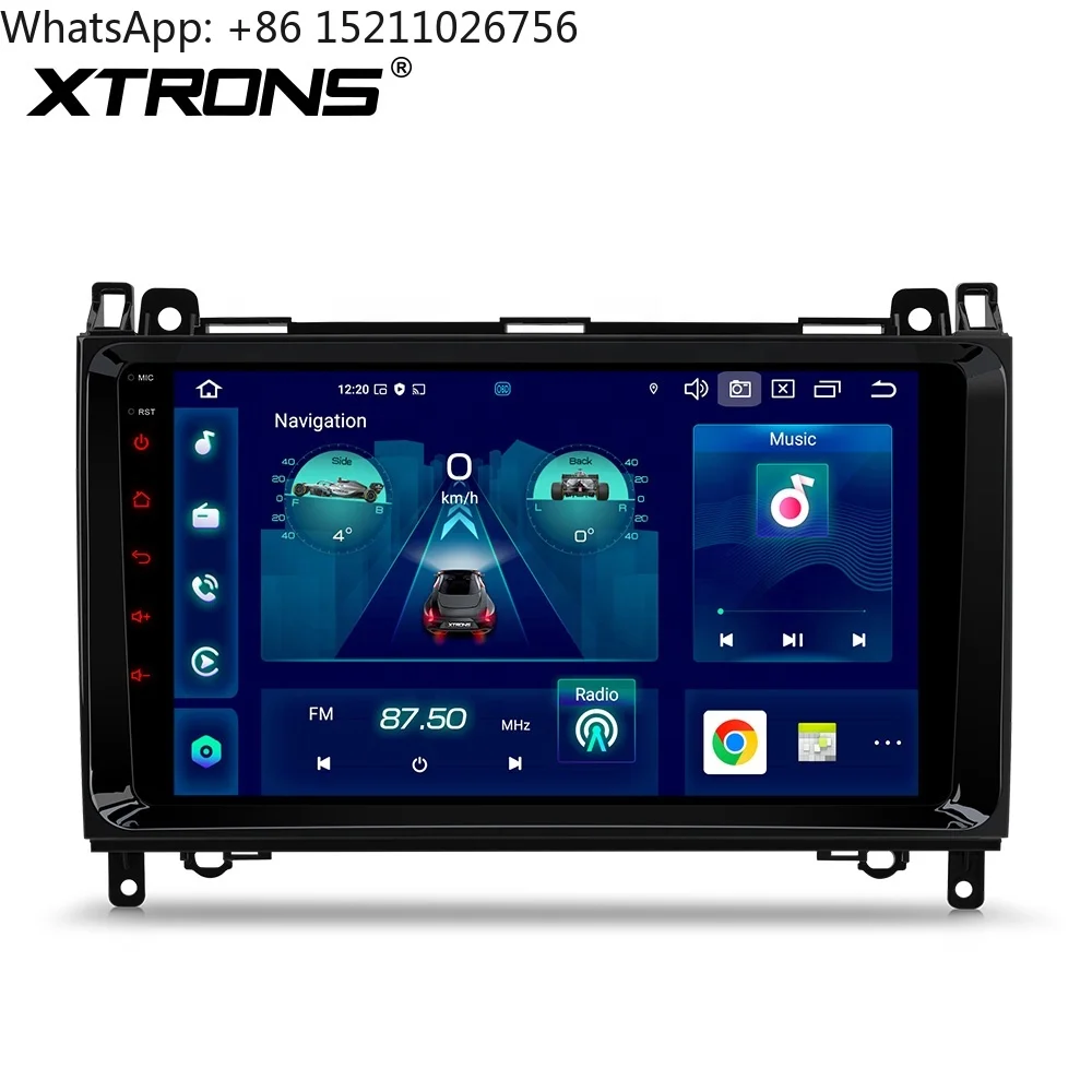 - 9 Inch 4+64GB Android Car Stereo Player DAB AKM DSP 4G IPS Gyroscope Sensors for Mercedes Benz/Volkswagen Crafter