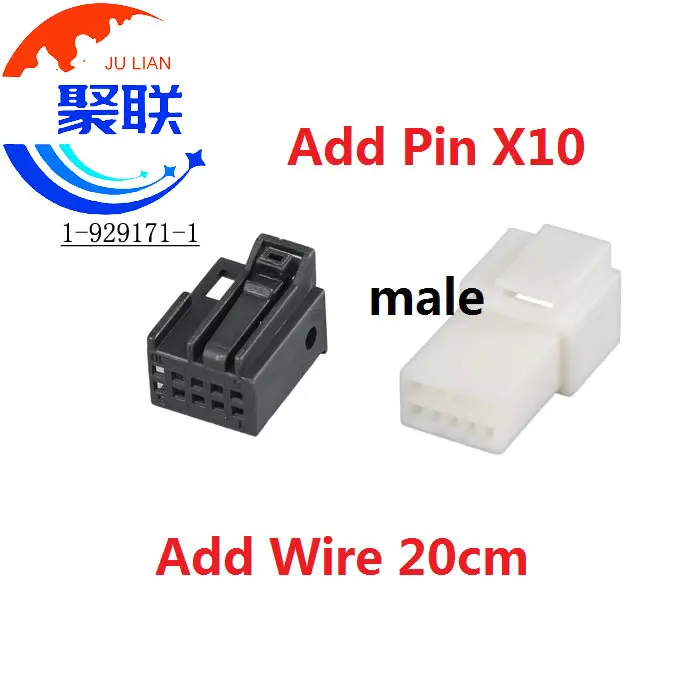 1Set 10Pin 1-929171-1 929171-1 Auto Wiring Connector With Cable Harness Plug