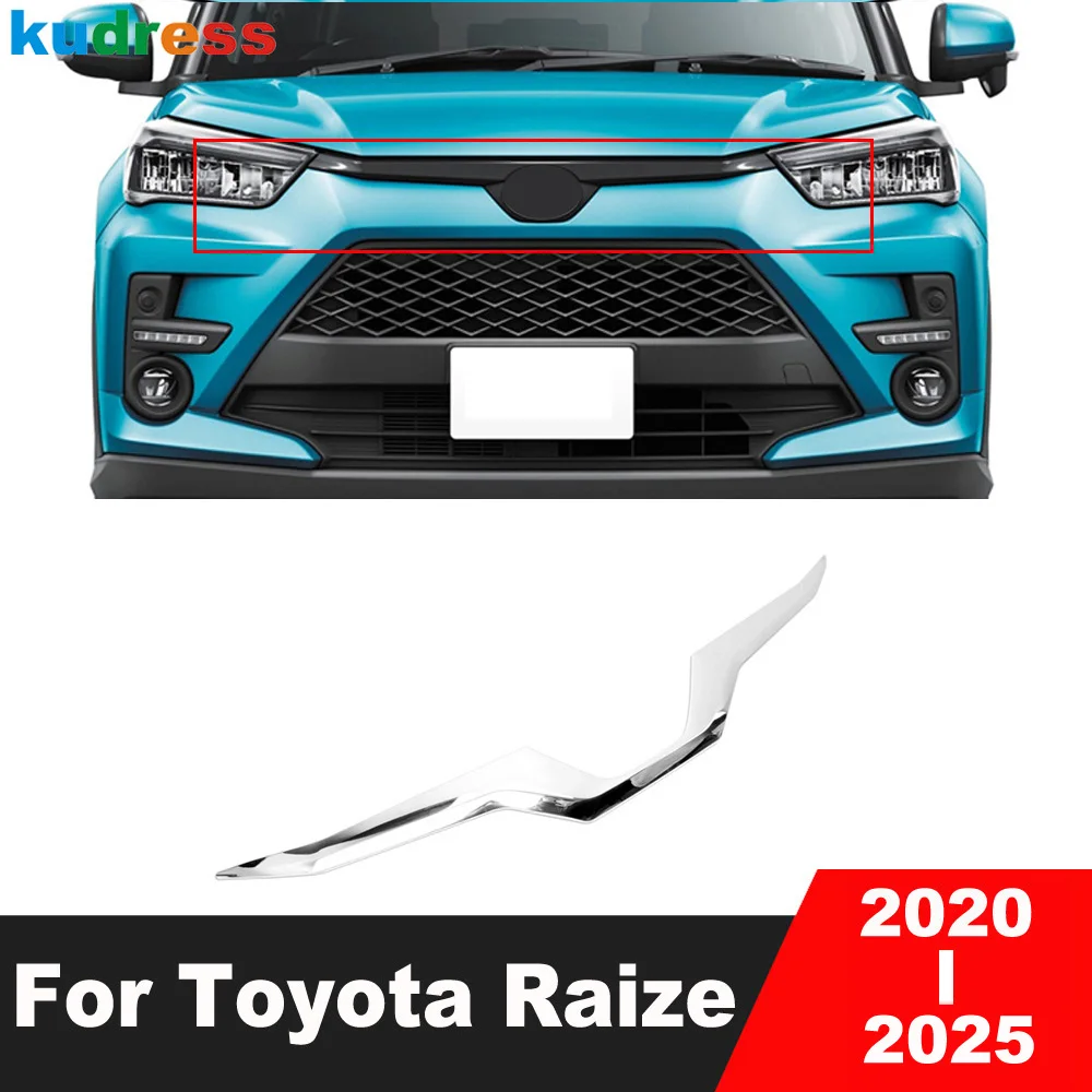 

Хромированная декоративная накладка на верхнюю решетку капота для Toyota Raize 2020-2025 – аксессуары для автомобиля