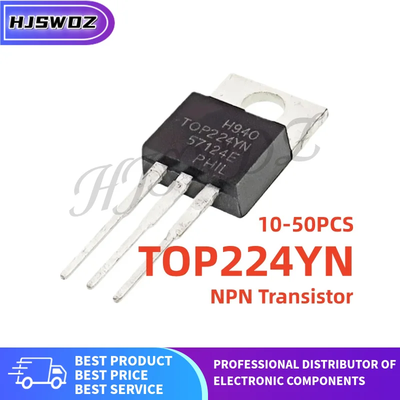 

10/50 шт., 100% новый TOP224YN TOP224 TOP224Y TO-220, чип управления питанием для жидкокристаллических дисплеев