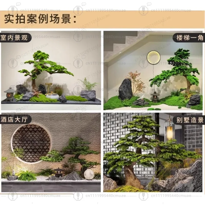 Artificial Pine Tree for Decor - Large Fake Bonsai Plant for Indoor & Outdoor Landscape, Luxury Home Decor Accent - view 4