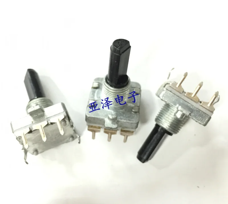 3PCS/LOT EC16 Rotating Audio Digital Rotary Potentiometer 24 Positioning Number 24 Pulse Number Axis Length 20MM