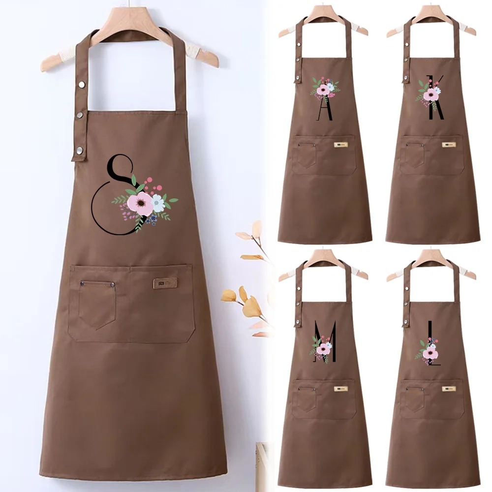 

Kitchen Apron with Multifunctional Large Pockets Suitable for Both Men and Women Dining Room Baking Workwear