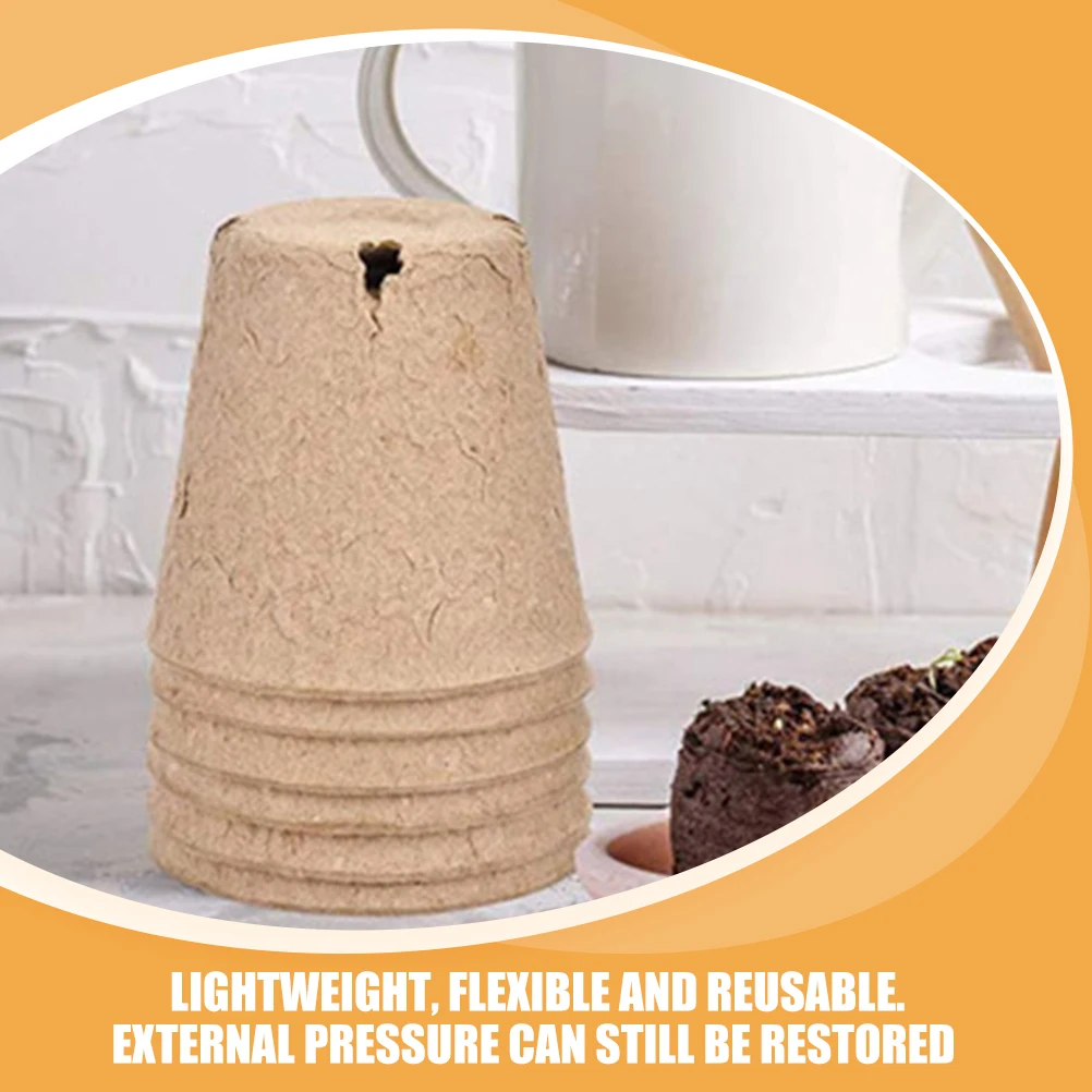 Macetas de inicio de semillas de 20 piezas, macetero pequeño con agujeros de drenaje para suculentas, plantas de interior y exterior, macetas para vivero, suministros de jardín