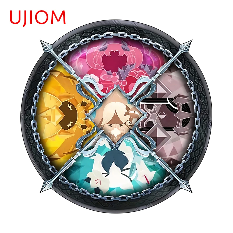 UJIOM For Cookie Run Kingdom Attractive Tuya Wall Stickers Interesting Cartoon Art DIY Home Kids Room Mirror Decals Wallpapers