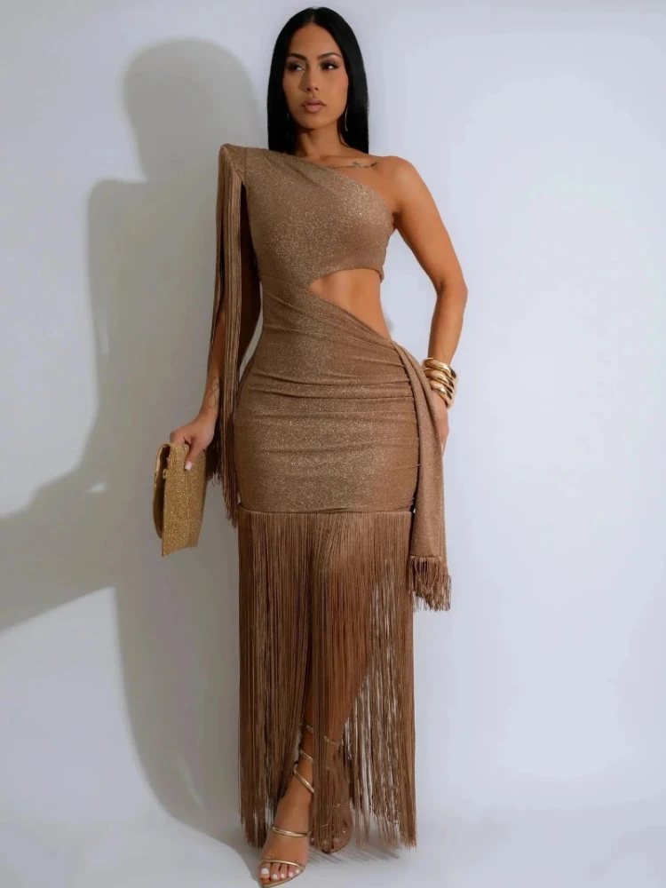 

African Dresses For Women Elegant 2025 Dashiki Spring Summer Maxi Dress Ladies Traditional African Clothing Fairy Dreaes New