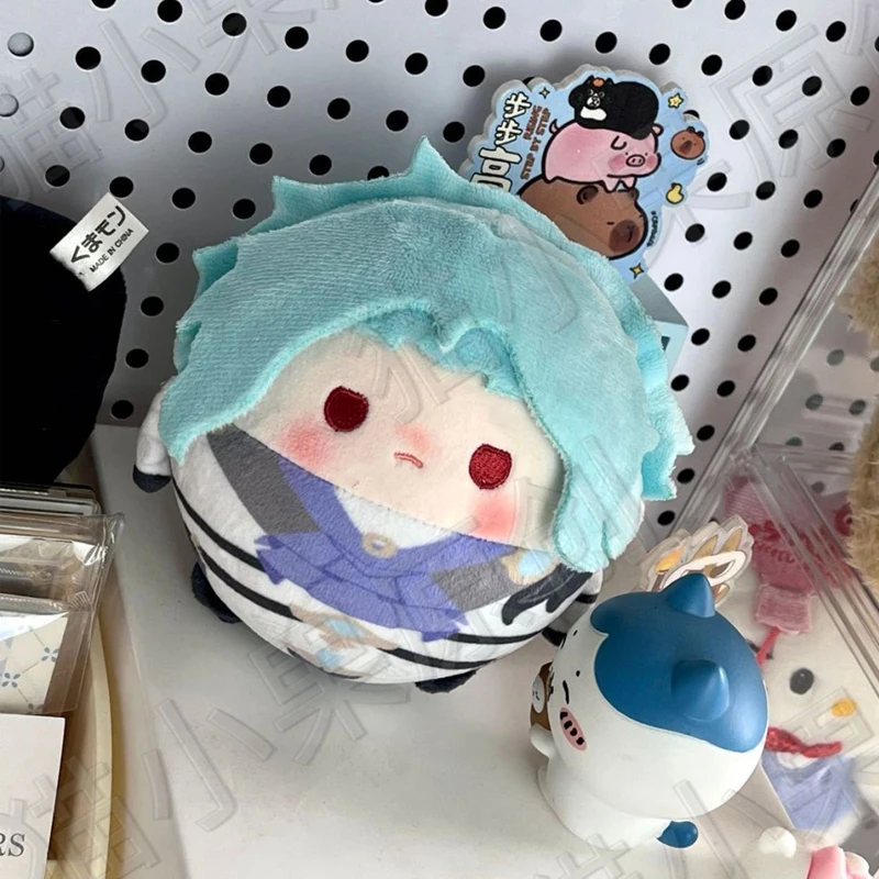 Latest 10cm Cute Round Ball Egg Shape The Doctor‌ Zandik Il Dottore Plush Toys Cosplay Genshin Impact Anime Game Plushie Doll
