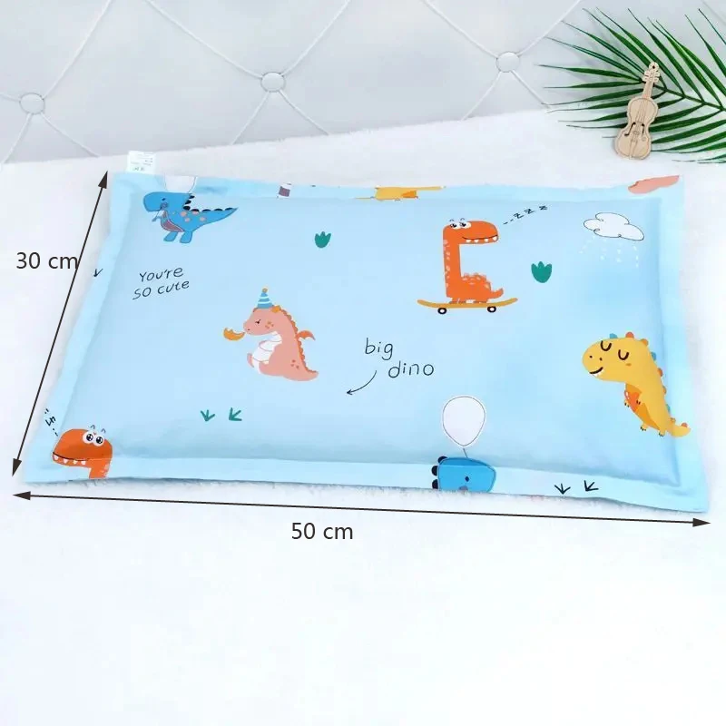 Quatro estações macio respirável algodão bebê fronha dos desenhos animados meninos meninas casa fronha com zíper cama das crianças fronha