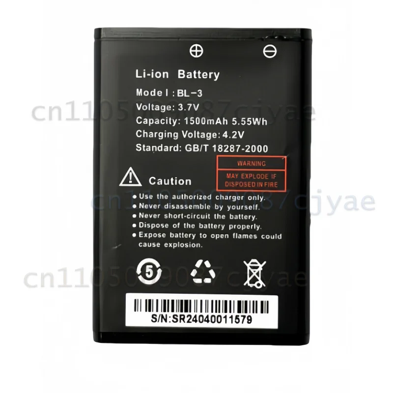For Baofeng UV-3R Walkie Talkie BL-3 Lithium Battery Compatible R5 U3 C50 BF-T7 Mini Handheld Radio