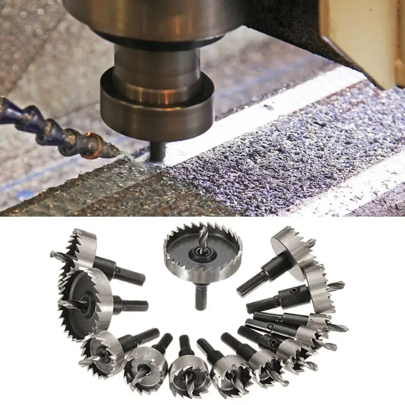 16-53mm Tip HSS Drill Bit Hole Set Metal for Woodworking Cutter Tools