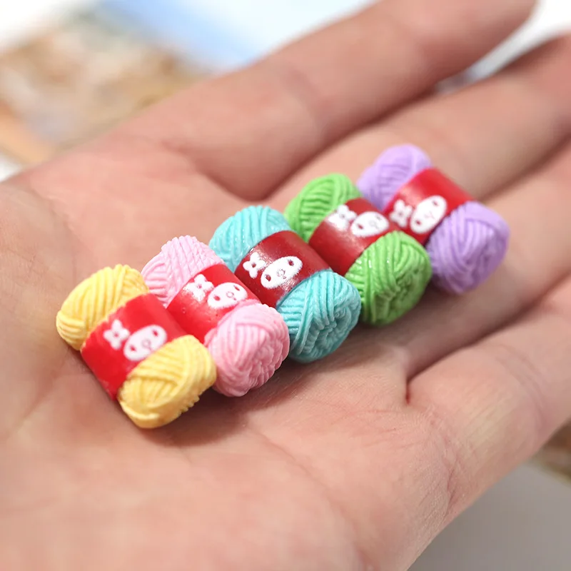 Fun Balls of Yarn Women\'s Earrings Personalized Cute Resin Accessories DIY Handmade Jewelry Tailors Gifts