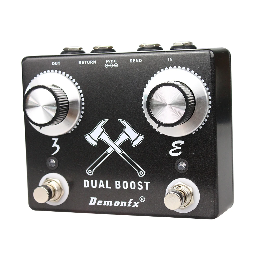 

Demonfx Dual Booster Two Highest Quality Booster In Pedal Clean Preamp Boost With FX Loop