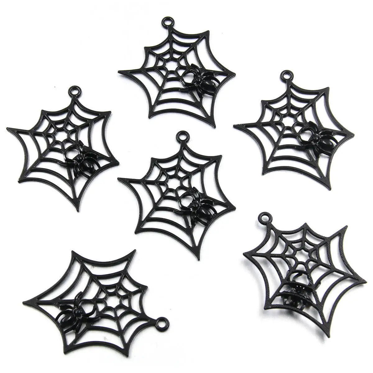 25pcs/lot DIY Jewelry Accessories Alloy Spider Web Pendant For Charm Braclet