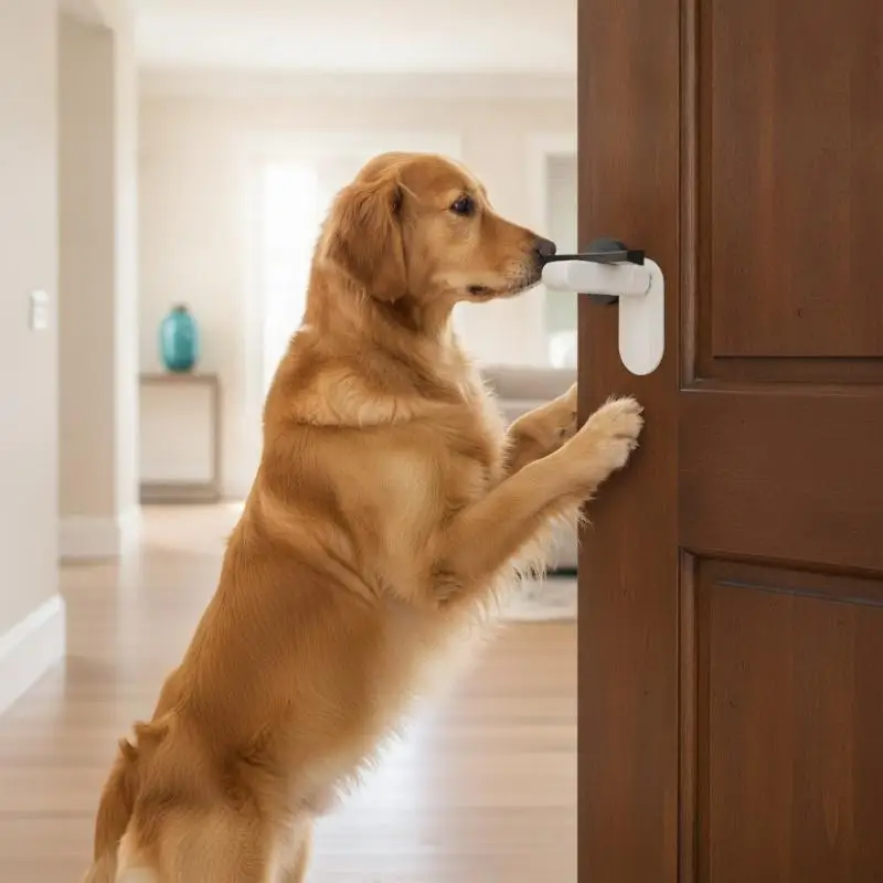 Easy-Install White Fridge & Freezer Door Lock Bedroom Door Lock Rotate Without Drilling Holes No Tools Or Drilling Required